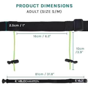 Velochampion Adjustable Running Belt for Races