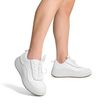 DREAM PAIRS Women Chunky Platform Fashion Sneakers