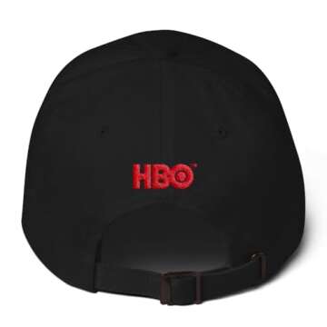 HBO The Sopranos Logo Embroidered Hat - Classic Black & White