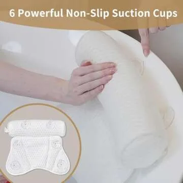 Mandrex Luxury Bathtub Pillow - Ergonomic Comfort for All