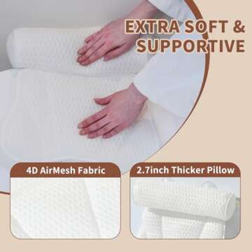 Mandrex Luxury Bathtub Pillow - Ergonomic Comfort for All