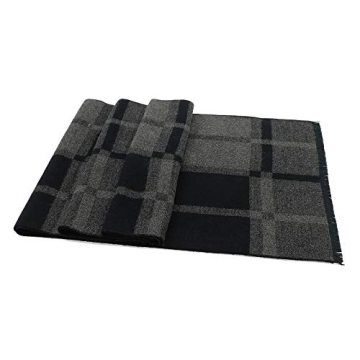 Men's Cashmere Scarf - Plaid Winter Warmth