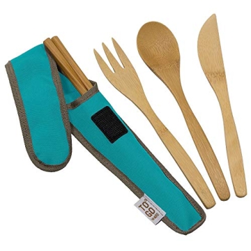 Bamboo Travel Utensils Set - Eco-Friendly Dining Solution