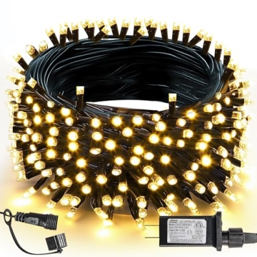 TW SHINE Christmas Lights, 200 LED 66FT Outdoor Christmas Lights Plug in with 8 Modes, Waterproof Ch...