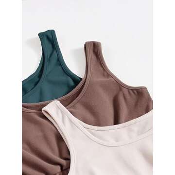 SheIn Women's 6 Pieces Outfits Tank Crop Top and Elastic Waist Shorts Lounge Set Multicolor Blue Large