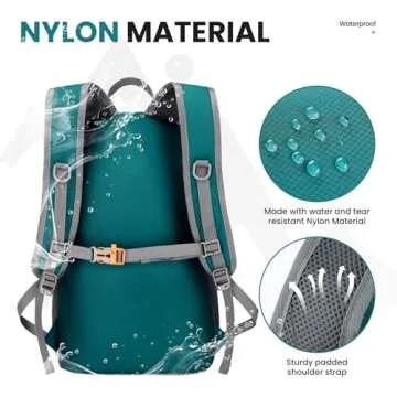 Venture Pal 35L Ultralight Lightweight Packable Foldable Travel Camping Hiking Outdoor Sports Backpack Daypack