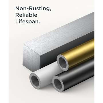 FORIOUS Black Toilet Paper Holder Wall Mount, Stainless Steel Rustproof Double Post Pivoting Tissue Roll Holder for Bathroom, Commercial Toilet Paper Dispenser, Matte Black