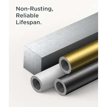 FORIOUS Black Toilet Paper Holder Wall Mount, Stainless Steel Rustproof Double Post Pivoting Tissue Roll Holder for Bathroom, Commercial Toilet Paper Dispenser, Matte Black