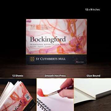 St. Cuthberts Mill Bockingford Watercolor Pad - 12x9