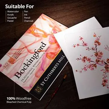 St. Cuthberts Mill Bockingford Watercolor Pad - 12x9