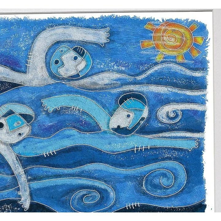 Swimming Race Art Print - Swimmer Decor