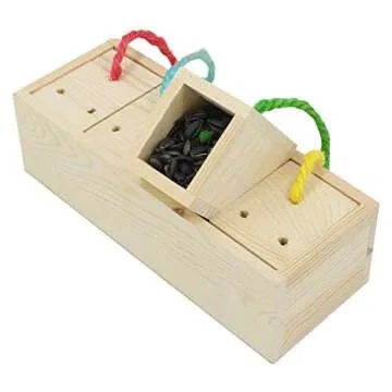 YINGGE Wooden Foraging Toy for Medium & Large Parrots