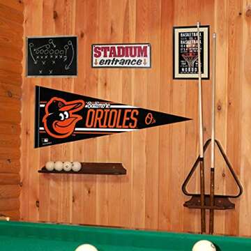 WinCraft Baltimore Orioles Large Pennant - Ideal Sports Wall Decor