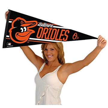 WinCraft Baltimore Orioles Large Pennant for Sports Fans