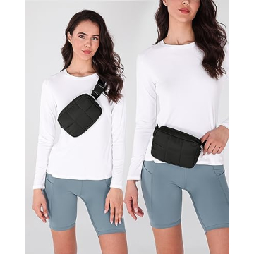 Versatile ODODOS Mini Belt Bag for Travel and Workouts