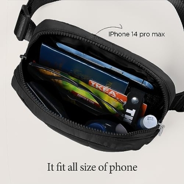 Versatile ODODOS Mini Belt Bag for Travel and Workouts