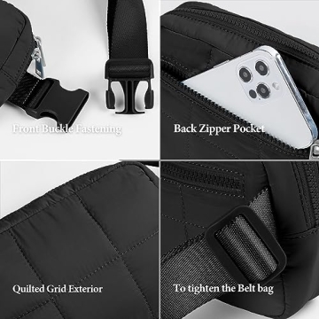 Versatile ODODOS Mini Belt Bag for Travel and Workouts