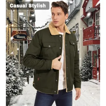 EKLENTSON Winter Utility Jacket for Men | Warm and Stylish