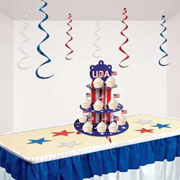 Beistle U.S. Flag Picks 50 Pcs for 4th of July