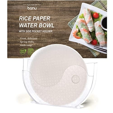 BANU Rice Paper Bowl for Perfect Spring Rolls and Wraps