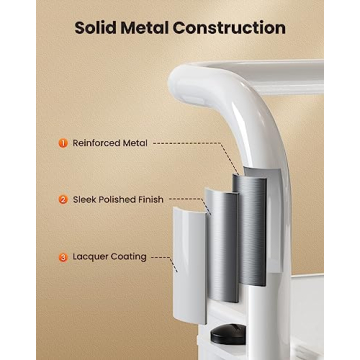 Pipishell 3 Tier Utility Cart for Stylish Organization