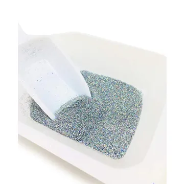 Moonlit Silver Biodegradable Glitter 1/4 Ounce - Made from Plant Cellulose, Earth Friendly. Perfect for Body, Cosmetics, Crafts, DIY Projects. Can be Mixed with Lotions, Gels, Oils, Face Paint