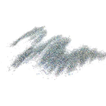 Moonlit Silver Biodegradable Glitter 1/4 Ounce - Made from Plant Cellulose, Earth Friendly. Perfect for Body, Cosmetics, Crafts, DIY Projects. Can be Mixed with Lotions, Gels, Oils, Face Paint
