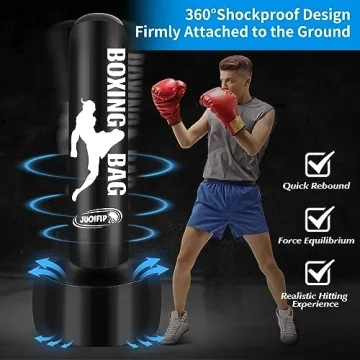 JUOIFIP 69'' Standing Punching Bag for Adults