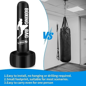 JUOIFIP 69'' Standing Punching Bag for Adults