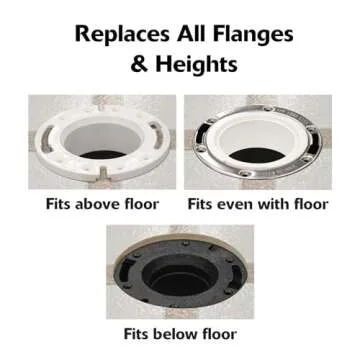 Korky 6000BP Universal Toilet WaxFree Seal - Easy Install