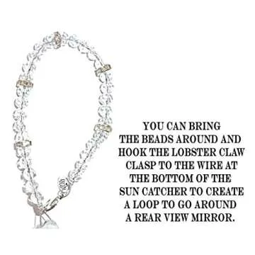 Stunning Handcrafted Crystal Sun Catcher Car Charm
