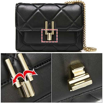 Elegant Duomier Mini Quilted Crossbody Bag for Women