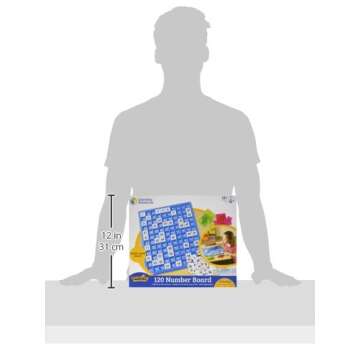 Learning Resources 120 Number Board -181 Pieces, Ages 6+ Learning Math Games for Kids, Educational and Fun Games for Kids