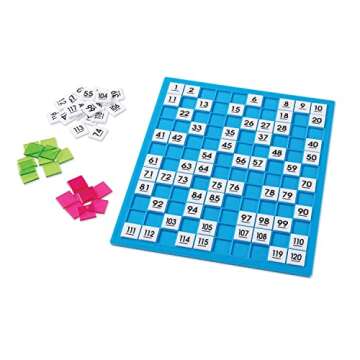 Learning Resources 120 Number Board -181 Pieces, Ages 6+ Learning Math Games for Kids, Educational and Fun Games for Kids