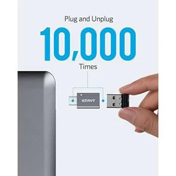 Anker USB C Adapter (2 Pack),High-Speed Data Transfer, USB-C to USB 3.0 Female Adapter for MacBook Pro 2020, iPad Pro 2020, Samsung Notebook 9, Dell XPS and More Type C Devices