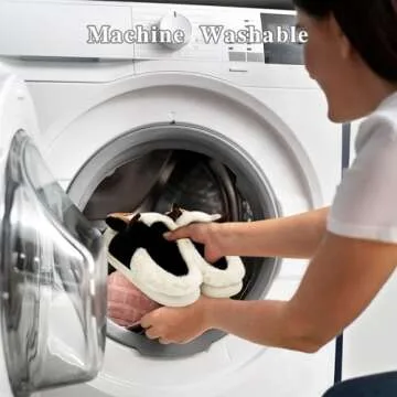 Cow Slippers for Women Men, Cartoon Plush Warm Cow Slippers for Girls, Cow Gift for Women and Ladies Size5-5.5/4-4.5