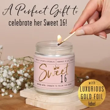 Sweet 16 Soy Candle - Perfect Gift for Girls