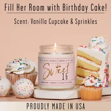 Sweet 16 Soy Candle - Perfect Gift for Girls