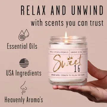 Sweet 16 Soy Candle - Perfect Gift for Girls