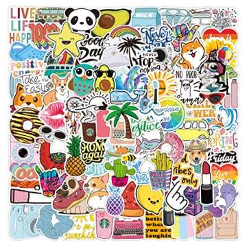 100pcs Water Bottle Stickers for Kids Classroom Kids Stickers bulkwaterproof Stickers for Water Bott...