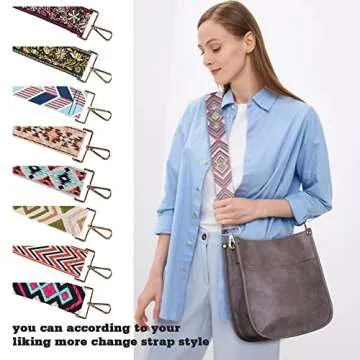 Viva Terry Adjustable Crossbody Guitar Strap Replacement for Women's Handbags and Purses (Light Purple Bag Shoulder Strap)