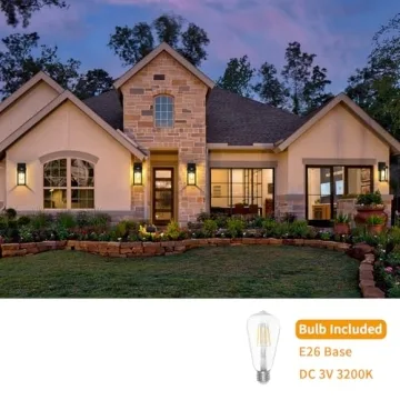 Solar Outdoor Wall Light Fixtures with Dusk Sensor