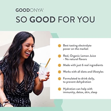 GOODONYA Organic Hydration Electrolyte Powder - Lemon Flavored