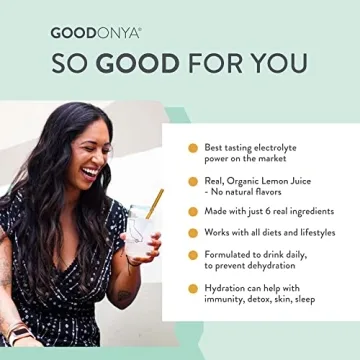 GOODONYA Organic Hydration Electrolyte Powder - Lemon Flavored