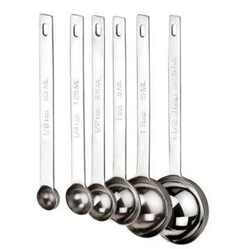 RSVP International Endurance Kitchen Collection Open Stock Measuring Spoon, Stainless Steel, Dishwasher Safe, 1-Teaspoon