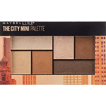 Maybelline New York Makeup The City Mini Eyeshadow Palette, Rooftop Bronzes Neutral Eyeshadow, 0.14 ...