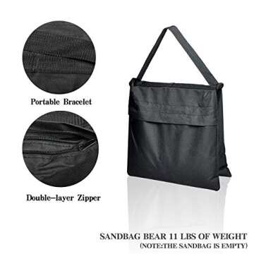 EMART Photo Video Studio 7 x 10ft Green Screen Backdrop Stand Kit, Photography Background Support System with 6 x 9ft 100% Cotton Muslin Chromakey Curtain