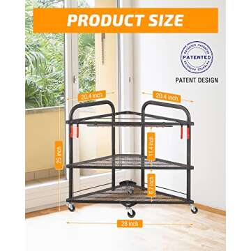 PLKOW Yoga Mat Storage Rack - Durable & Convenient Organization