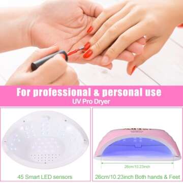 UV LED Nail Lamp for Professional Manicures at Home