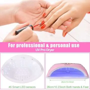 UV LED Nail Lamp for Professional Manicures at Home